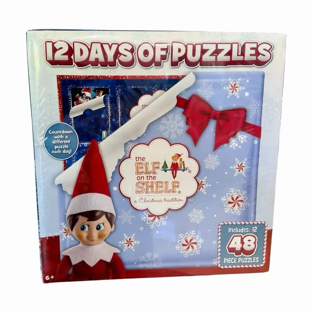 Elf on the Shelf Advent Calendar Jigsaw Puzzles 12 Days MasterPieces Brand New